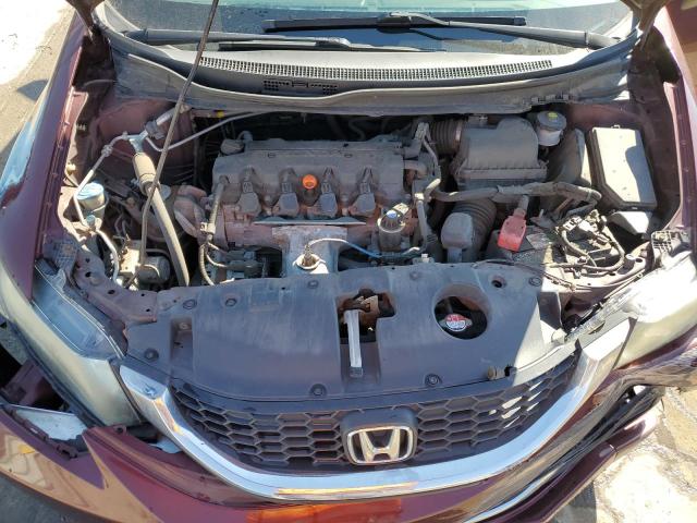 19XFB2F54EE058842 - 2014 HONDA CIVIC LX BURGUNDY photo 11