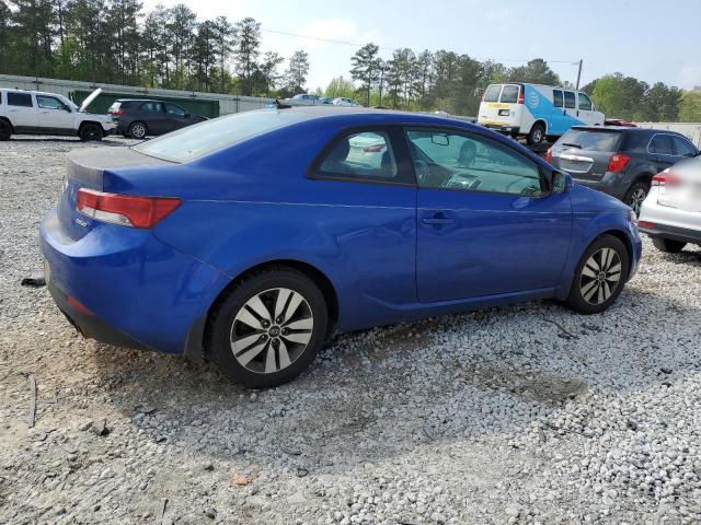 KNAFU6A23D5649038 - 2013 KIA FORTE EX BLUE photo 3