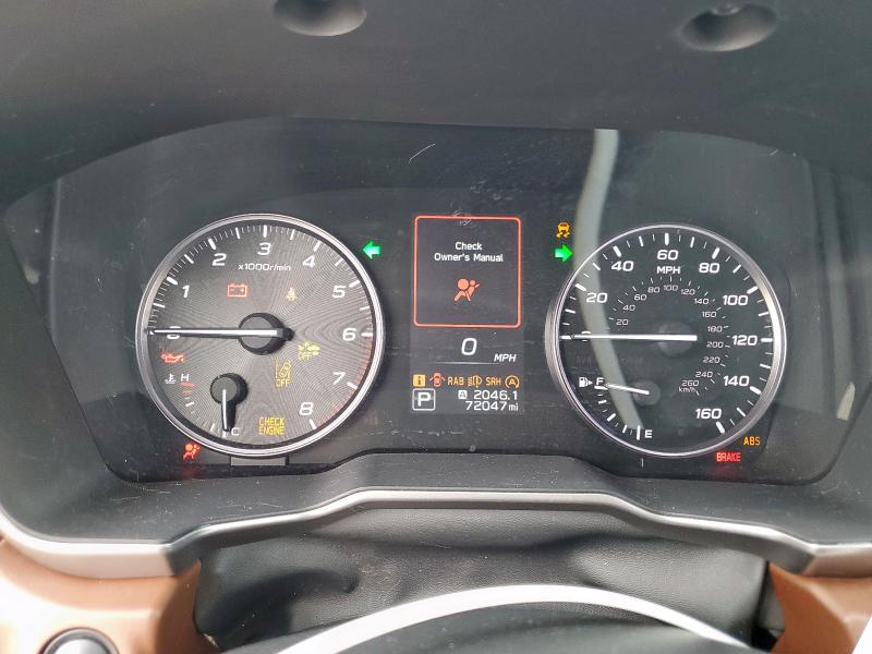 4S4BTGPDXL3101062 - 2020 SUBARU OUTBACK TOURING LDL Մոխրագույն լուսանկար 9