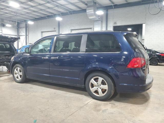 2C4RVADG7DR725760 - 2013 VOLKSWAGEN ROUTAN SEL PREMIUM BLUE photo 2