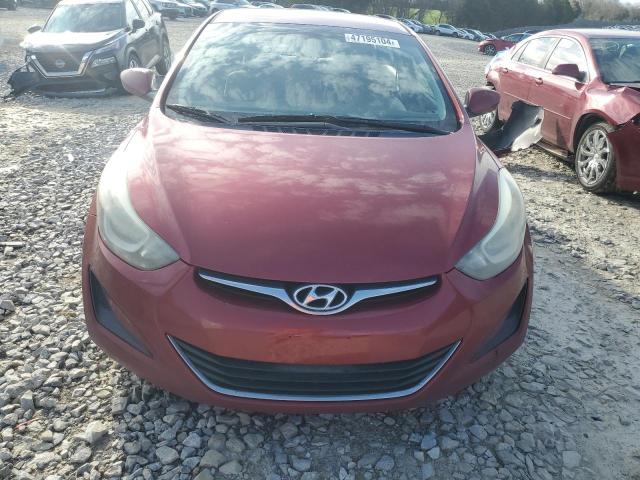 5NPDH4AEXGH697170 - 2016 HYUNDAI ELANTRA SE RED photo 5