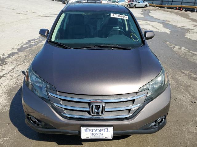 2HKRM3H76EH515934 - 2014 HONDA CR-V EXL GRAY photo 5