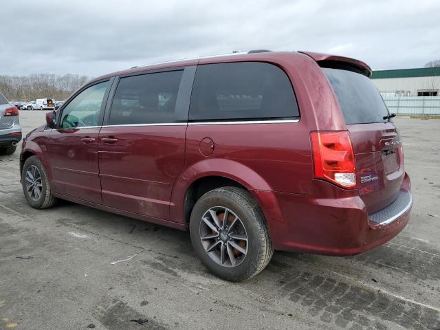 2C4RDGCG2HR789136 - 2017 DODGE GRAND CARA SXT BURGUNDY photo 2