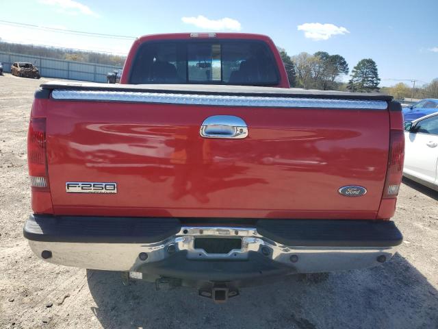 1FTSW21P96EC81502 - 2006 FORD F250 SUPER DUTY RED photo 6