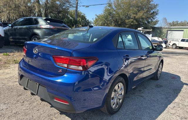 3KPA24AB9JE057893 - 2018 KIA RIO LX BLUE photo 4