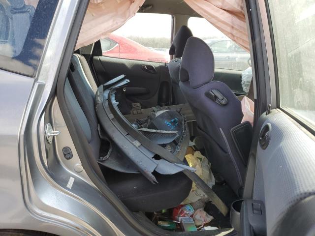 JHMGD38607S030447 - 2007 HONDA FIT S GRAY photo 10