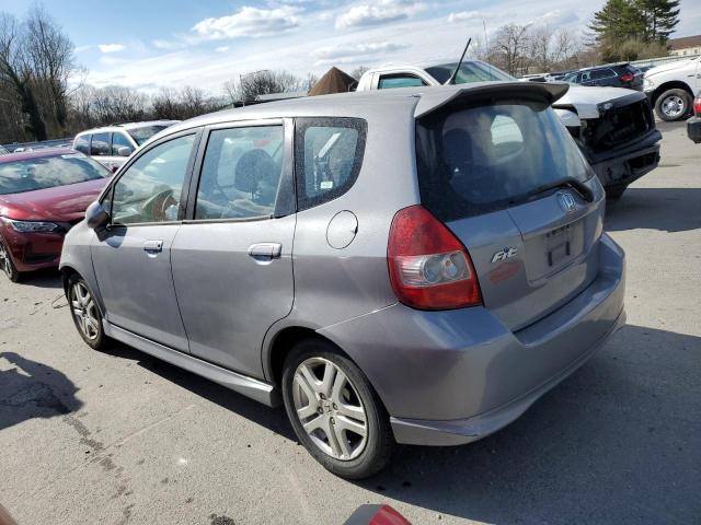 JHMGD38607S030447 - 2007 HONDA FIT S GRAY photo 2