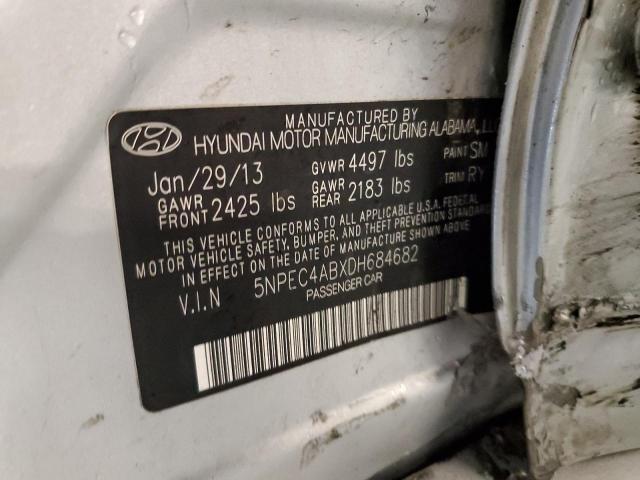 5NPEC4ABXDH684682 - 2013 HYUNDAI SONATA SE SILVER photo 12