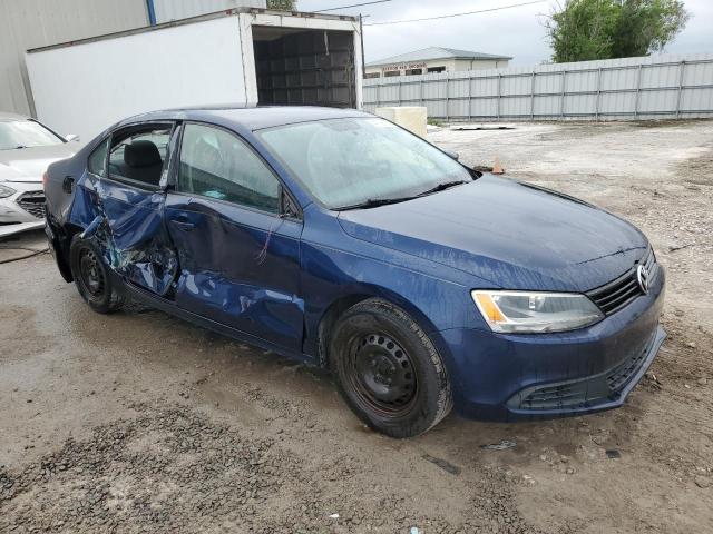 3VW2K7AJ1CM356765 - 2012 VOLKSWAGEN JETTA BASE BLUE photo 4