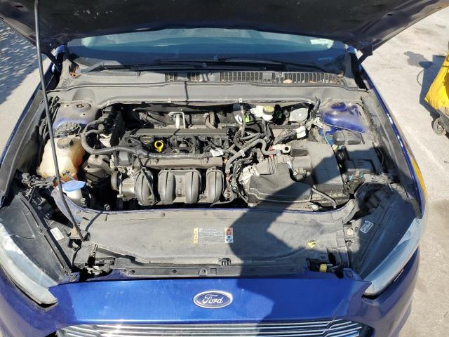 3FA6P0H74FR134340 - 2015 FORD FUSION SE BLUE photo 11