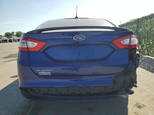 3FA6P0H74FR134340 - 2015 FORD FUSION SE BLUE photo 6