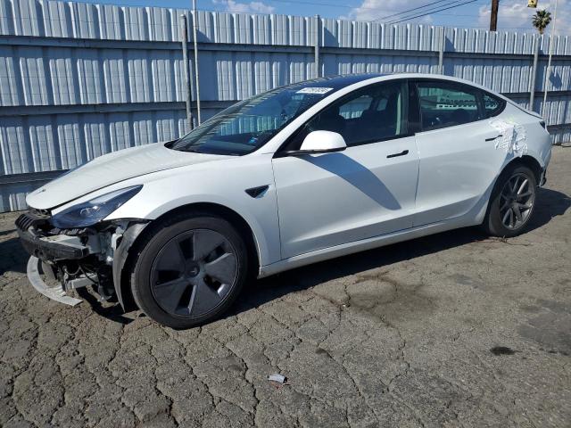 5YJ3E1EA2NF316689 - 2022 TESLA MODEL 3 WHITE photo 1