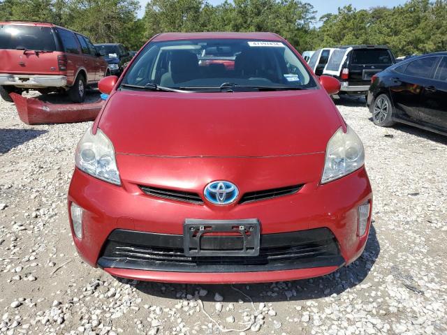 JTDKN3DU2F0459564 - 2015 TOYOTA PRIUS RED photo 5