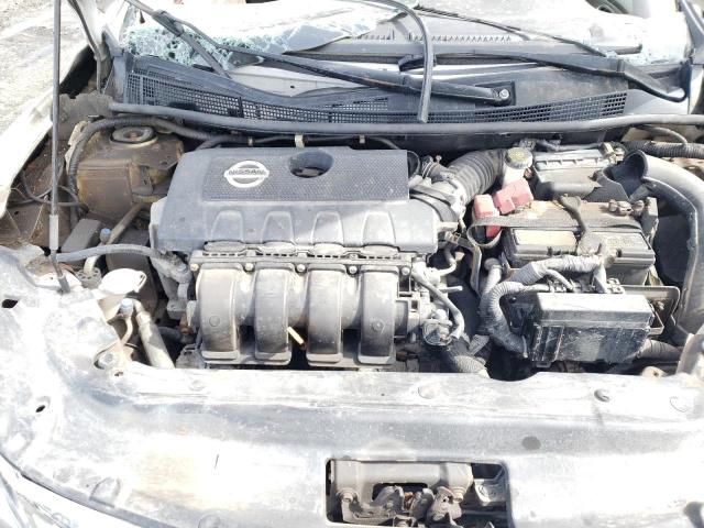 3N1AB7AP0FL635043 - 2015 NISSAN SENTRA S WHITE photo 11