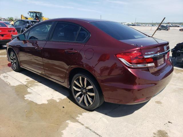 19XFB2F91FE004662 - 2015 HONDA CIVIC EXL ბურგუნდია ფოტო 2