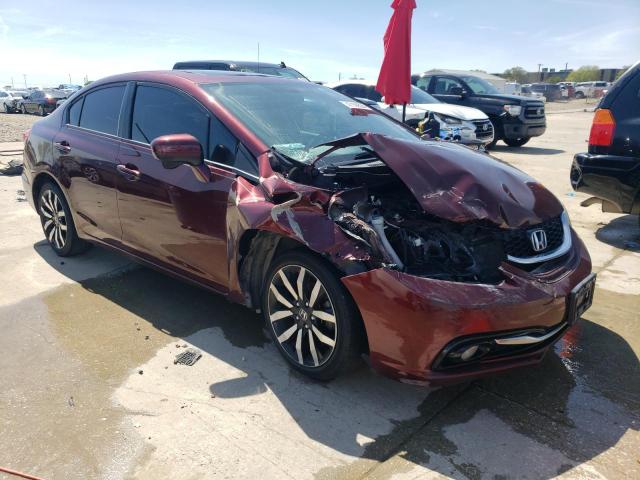 19XFB2F91FE004662 - 2015 HONDA CIVIC EXL ბურგუნდია ფოტო 4