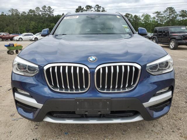 5UXTR9C53KLP77688 - 2019 BMW X3 XDRIVE30I BLUE photo 5