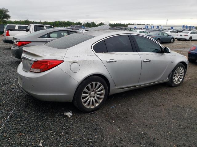 W04GR5EC1B1143308 - 2011 BUICK REGAL CXL SILVER photo 3