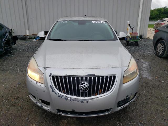 W04GR5EC1B1143308 - 2011 BUICK REGAL CXL SILVER photo 5