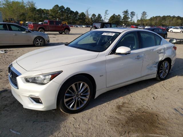 JN1EV7AP5JM365461 - 2018 INFINITI Q50 LUXE WHITE photo 1