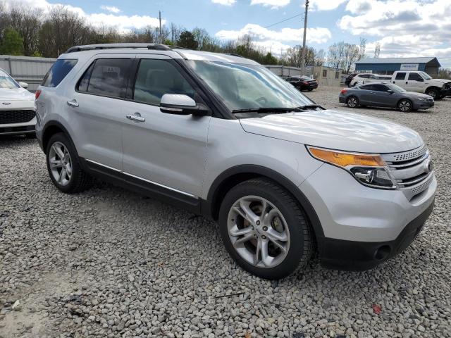 1FM5K7F9XFGB30345 - 2015 FORD EXPLORER LIMITED SILVER photo 4