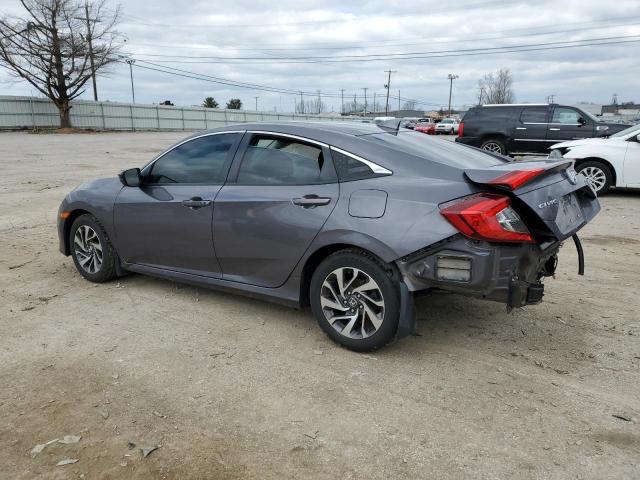 2HGFC2F72JH563499 - 2018 HONDA CIVIC EX GRAY photo 2