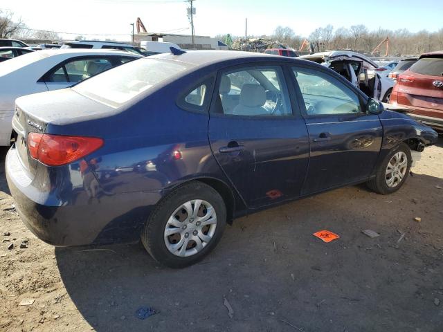 KMHDU4AD4AU103653 - 2010 HYUNDAI ELANTRA BLUE BLUE photo 3