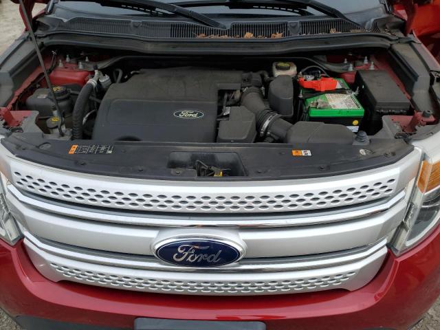 1FM5K8D80FGB28832 - 2015 FORD EXPLORER XLT BURGUNDY photo 12