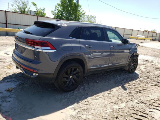 1V2WE2CA0NC207472 - 2022 VOLKSWAGEN ATLAS CROS SE ნაცრისფერი ფოტო 3