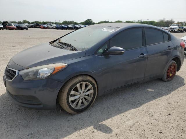 KNAFX4A62G5592107 - 2016 KIA FORTE LX BLUE photo 1