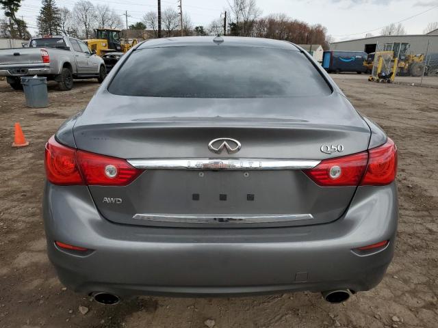 JN1BV7AR4FM419876 - 2015 INFINITI Q50 BASE GRAY photo 6