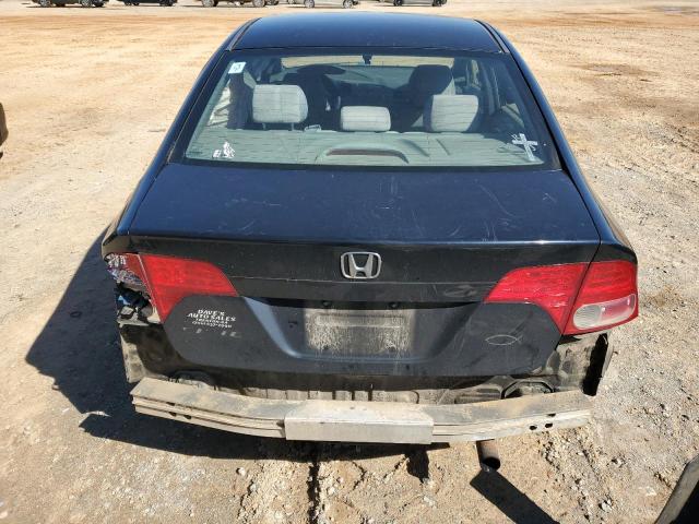 1HGFA16848L030057 - 2008 HONDA CIVIC EX BLACK photo 6