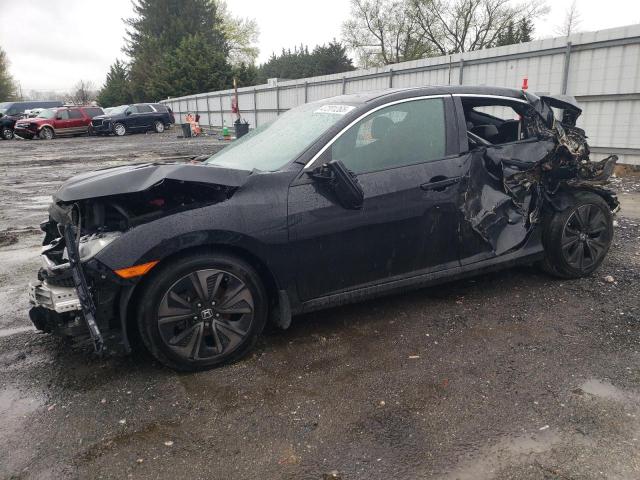 SHHFK7H76JU223451 - 2018 HONDA CIVIC EXL BLACK photo 1