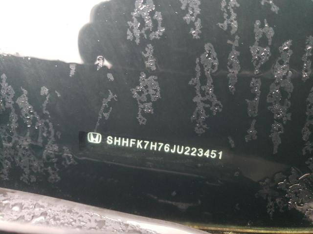 SHHFK7H76JU223451 - 2018 HONDA CIVIC EXL BLACK photo 12