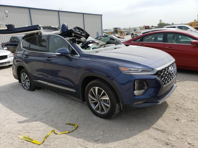 5NMS53AD6LH283862 - 2020 HYUNDAI SANTA FE LIMITED BLUE photo 4