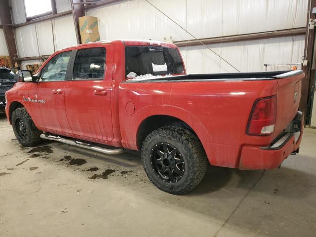 1C6RD7MT4CS336145 - 2012 DODGE RAM 1500 SPORT RED photo 2