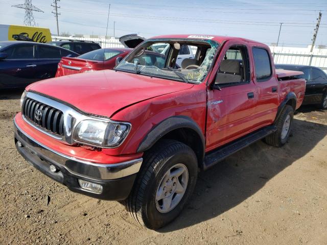 5TEHN72N01Z855756 - 2001 TOYOTA TACOMA DOUBLE CAB RED photo 1