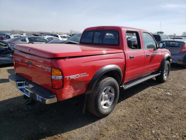 5TEHN72N01Z855756 - 2001 TOYOTA TACOMA DOUBLE CAB RED photo 3