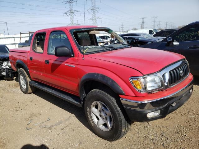 5TEHN72N01Z855756 - 2001 TOYOTA TACOMA DOUBLE CAB RED photo 4