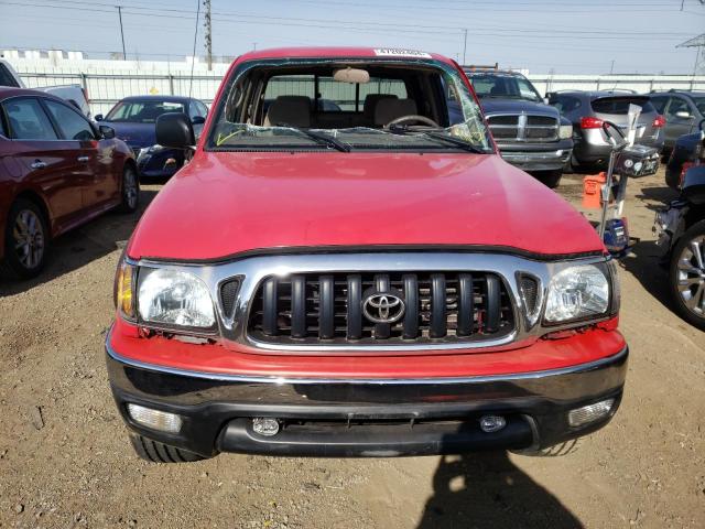 5TEHN72N01Z855756 - 2001 TOYOTA TACOMA DOUBLE CAB RED photo 5