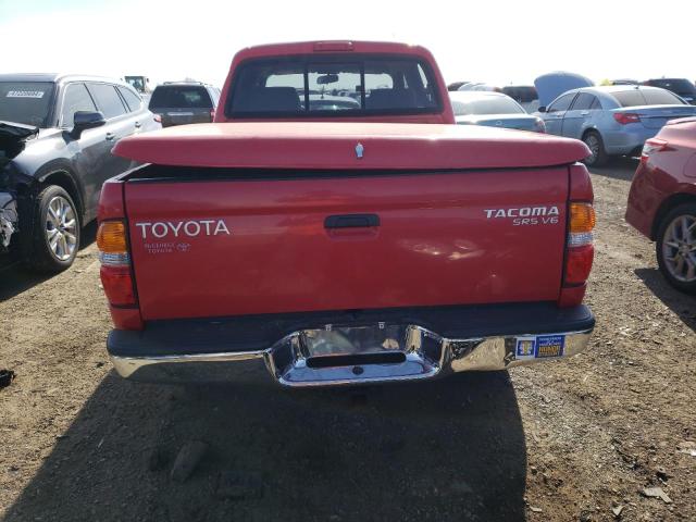 5TEHN72N01Z855756 - 2001 TOYOTA TACOMA DOUBLE CAB RED photo 6