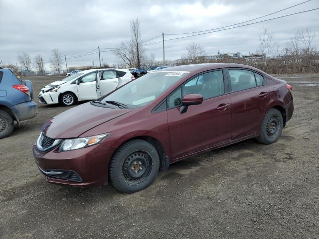 2HGFB2F43FH036684 - 2015 HONDA CIVIC LX BURGUNDY photo 1