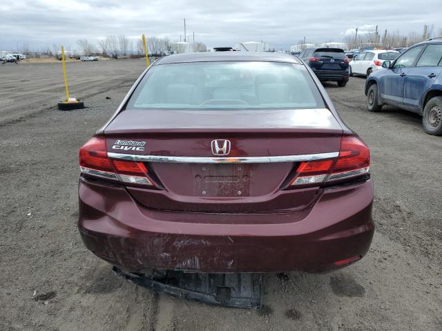 2HGFB2F43FH036684 - 2015 HONDA CIVIC LX BURGUNDY photo 6