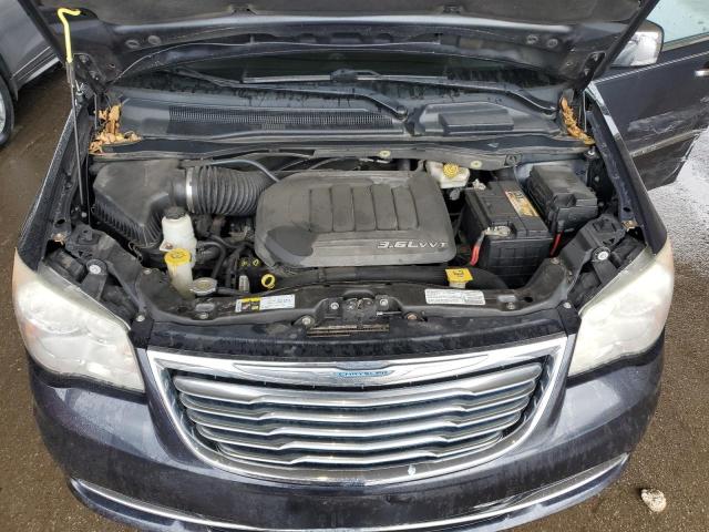2C4RC1CG2DR768040 - 2013 CHRYSLER TOWN & COU TOURING L GRAY photo 11