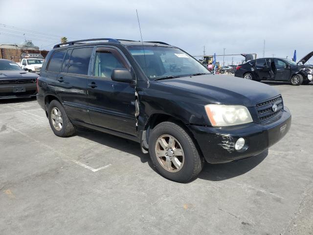 JTEGF21A410024296 - 2001 TOYOTA HIGHLANDER BLACK photo 4