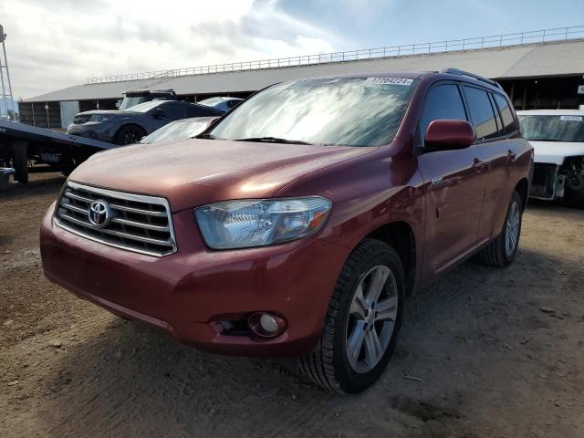 JTEDS43A382014607 - 2008 TOYOTA HIGHLANDER SPORT BURGUNDY photo 1