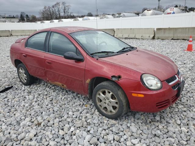 1B3ES56C65D236314 - 2005 DODGE NEON SXT RED photo 4