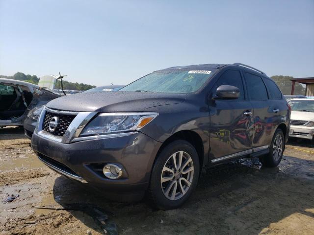 5N1AR2MM8EC712034 - 2014 NISSAN PATHFINDER S GRAY photo 2