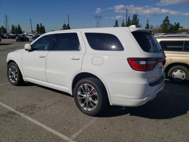 1C4RDHDG2KC684536 - 2019 DODGE DURANGO GT WHITE photo 2