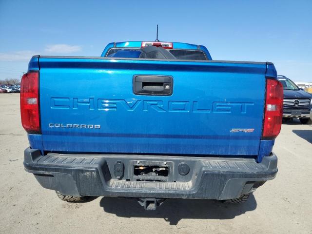 1GCGTEEN0N1309640 - 2022 CHEVROLET COLORADO ZR2 BLUE photo 6